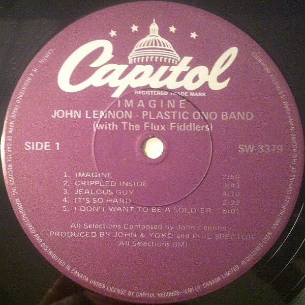 John Lennon : Imagine (LP, Album, RE, Pur)