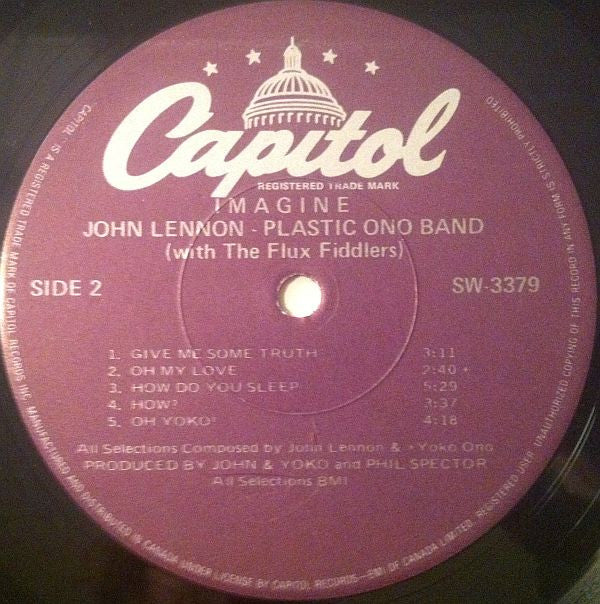 John Lennon : Imagine (LP, Album, RE, Pur)