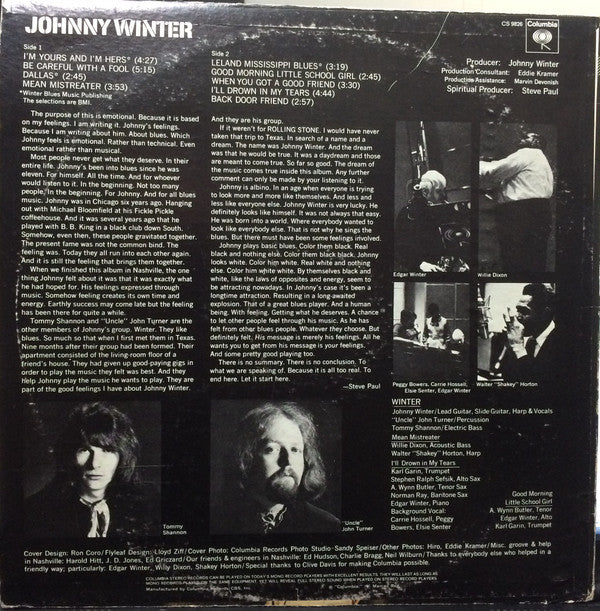 Johnny Winter : Johnny Winter (LP, Album)