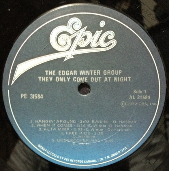 The Edgar Winter Group : They Only Come Out At Night (LP, Album, RE)