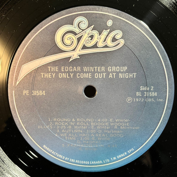 The Edgar Winter Group : They Only Come Out At Night (LP, Album, RE)