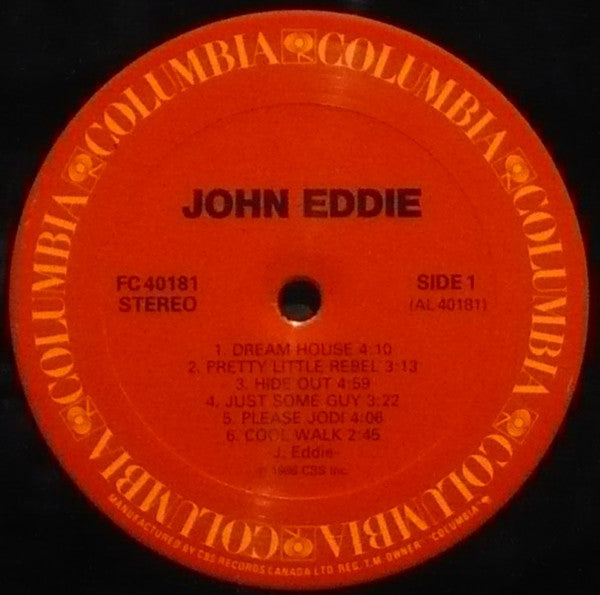 John Eddie : John Eddie (LP, Album)