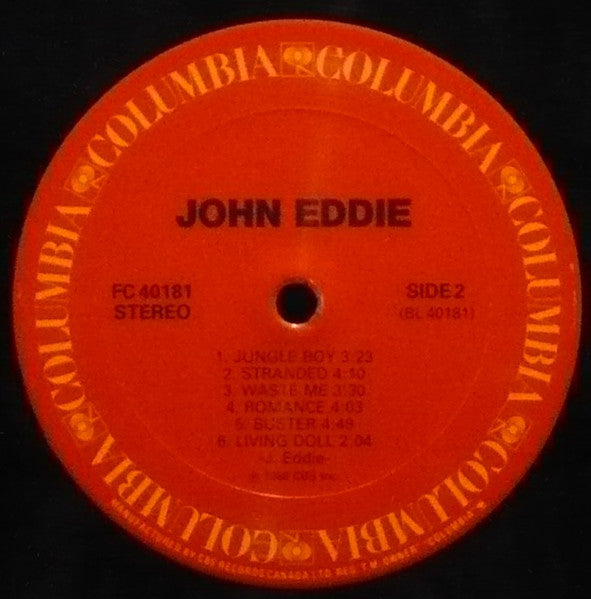 John Eddie : John Eddie (LP, Album)