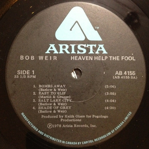 Bob Weir : Heaven Help The Fool (LP, Album)