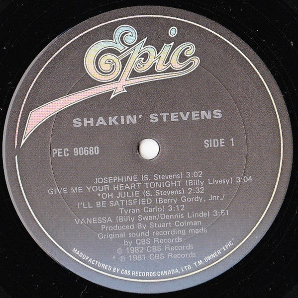 Shakin' Stevens : Shakin' Stevens (LP, Album)