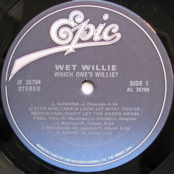 Wet Willie : Which One's Willie? (LP, Album)
