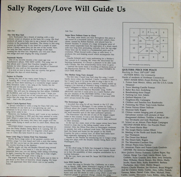 Sally Rogers : Love Will Guide Us (LP, Album)