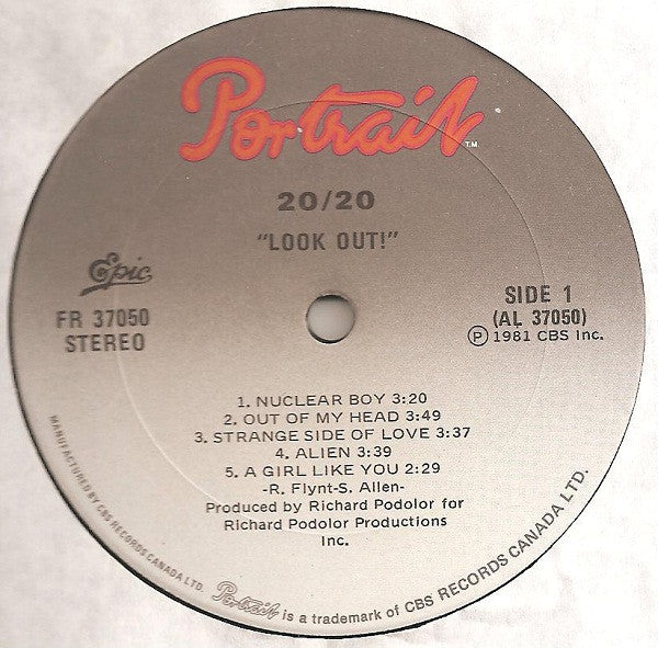 20/20 : Look Out! (LP, Album)