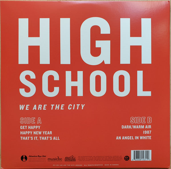 We Are The City : High School (12", EP, Gat)