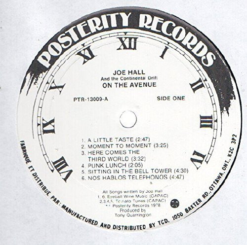 Joe Hall And The Continental Drift : On The Avenue (LP)