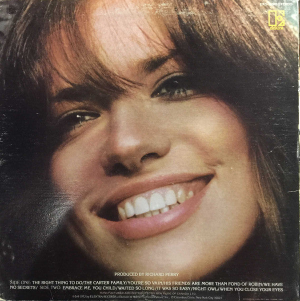 Carly Simon : No Secrets (LP, Album)