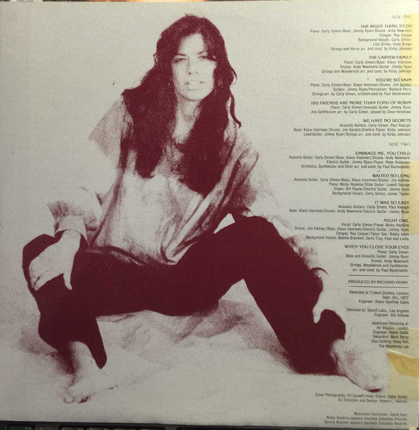 Carly Simon : No Secrets (LP, Album)