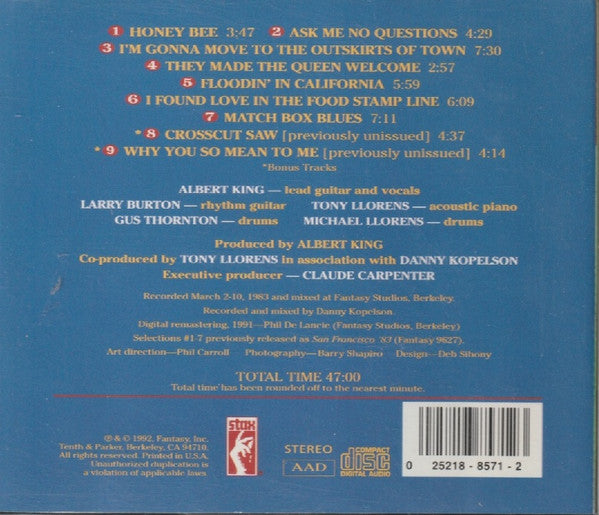 Albert King : Crosscut Saw - Albert King In San Francisco (CD, RM)
