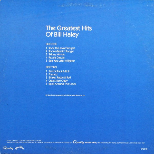 Bill Haley : Greatest Hits (LP, Comp)