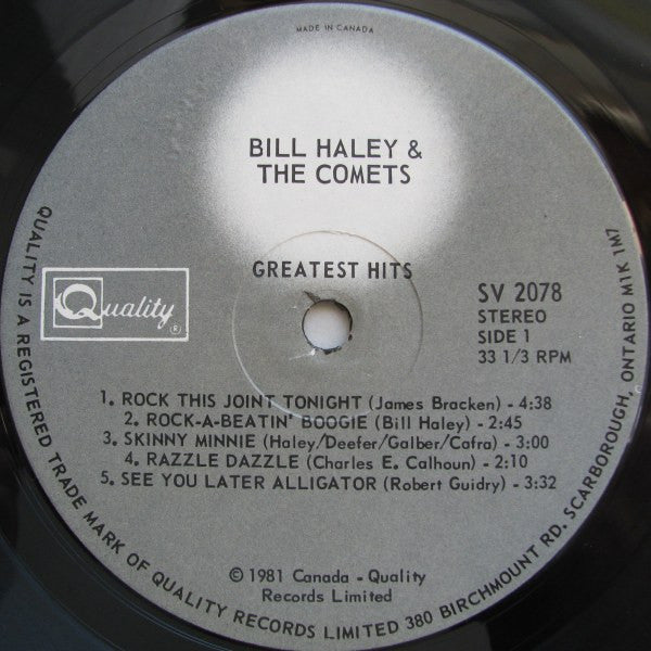 Bill Haley : Greatest Hits (LP, Comp)