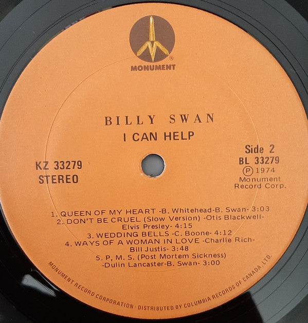 Billy Swan : I Can Help (LP, Album)
