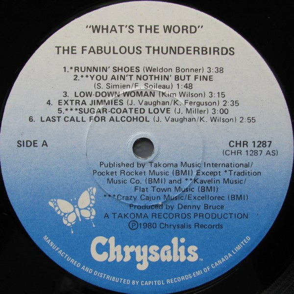 The Fabulous Thunderbirds : What's The Word (LP, Album)