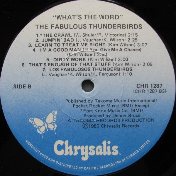 The Fabulous Thunderbirds : What's The Word (LP, Album)