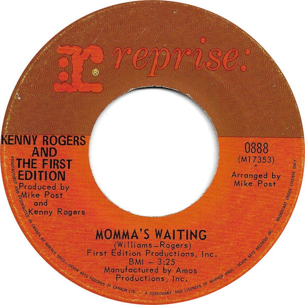 Kenny Rogers And The First Edition* : Something's Burning (7", Single)