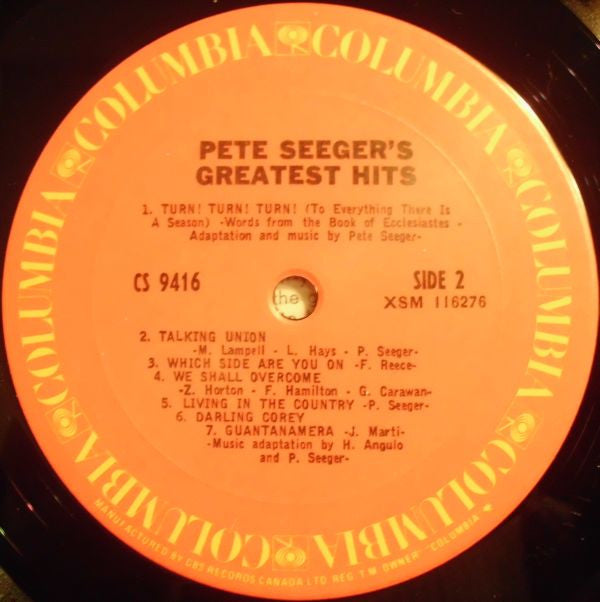 Pete Seeger : Pete Seeger's Greatest Hits (LP, Comp, RE)