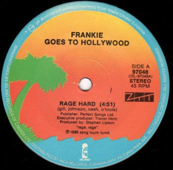 Frankie Goes To Hollywood : Rage Hard (7", Single)