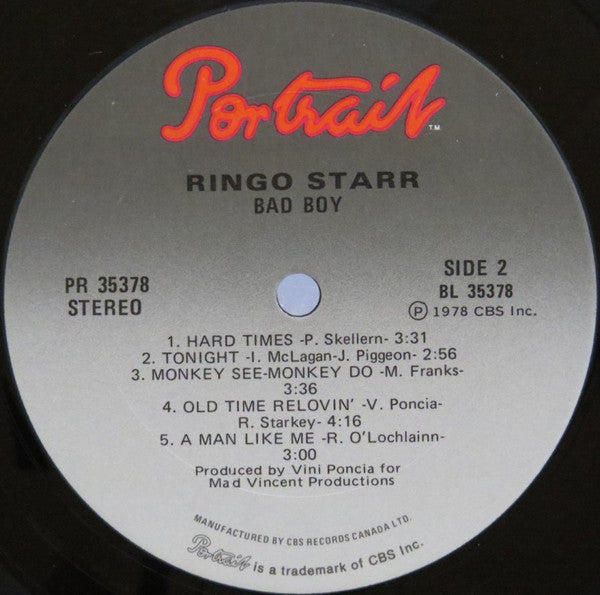Ringo Starr : Bad Boy (LP, Album)
