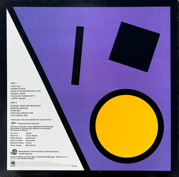 Split Enz : True Colours (LP, Album, Etch, Pur)