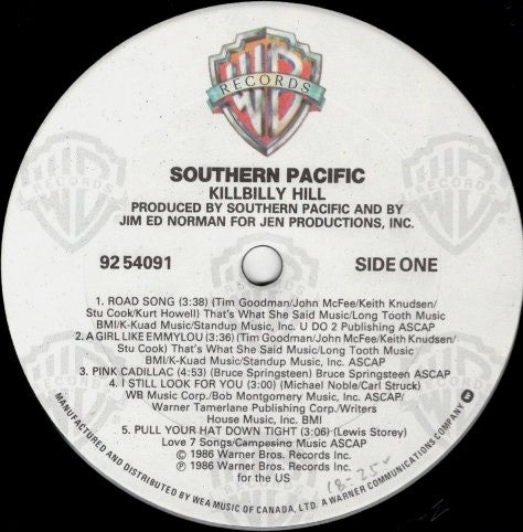 Southern Pacific : Killbilly Hill (LP, Album)