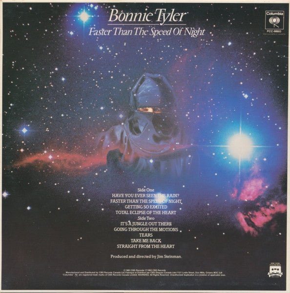 Bonnie Tyler : Faster Than The Speed Of Night (LP, Album)