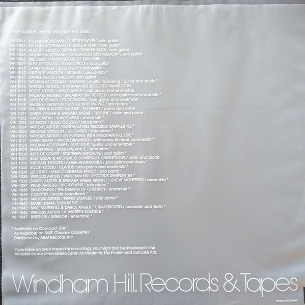 Windham Hill Artists : The Shape Of The Land (LP, Album)