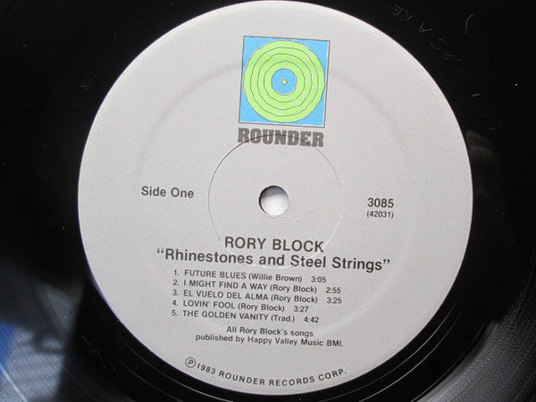 Rory Block : Rhinestones & Steel Strings (LP, Album)