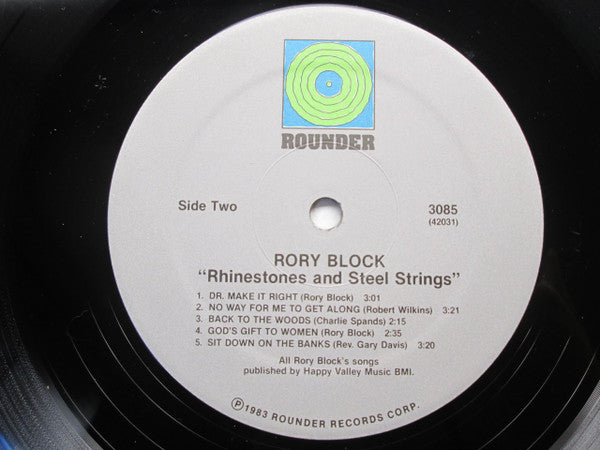 Rory Block : Rhinestones & Steel Strings (LP, Album)