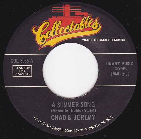 Chad & Jeremy : A Summer Song (7")