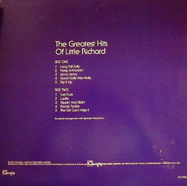 Little Richard : Greatest Hits (LP, Comp)