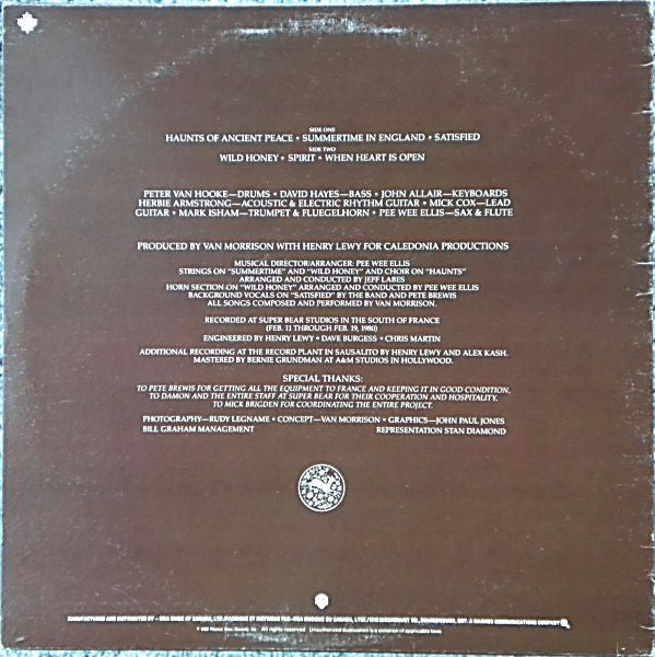 Van Morrison : Common One (LP, Album)