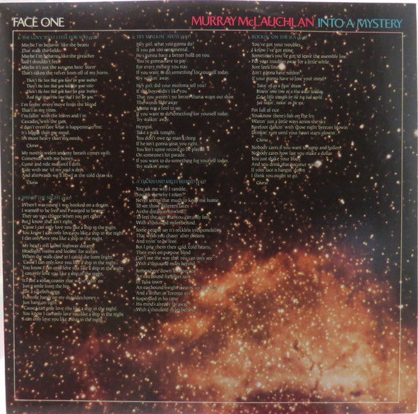 Murray McLauchlan : Into A Mystery (LP, Album)