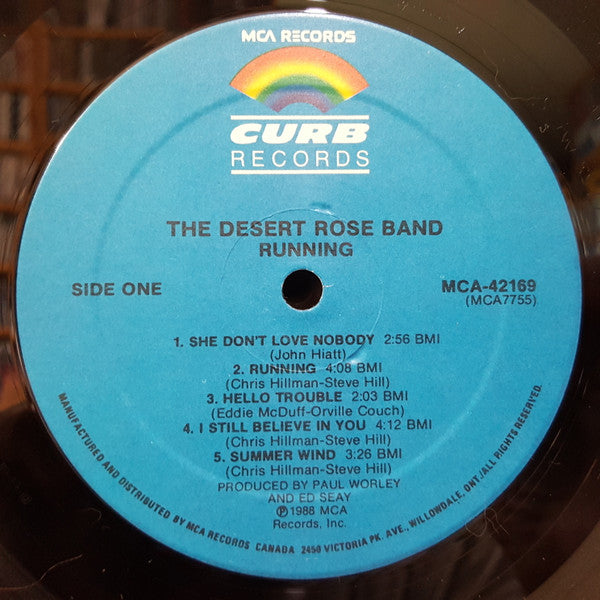Desert Rose Band : Running (LP, Album)