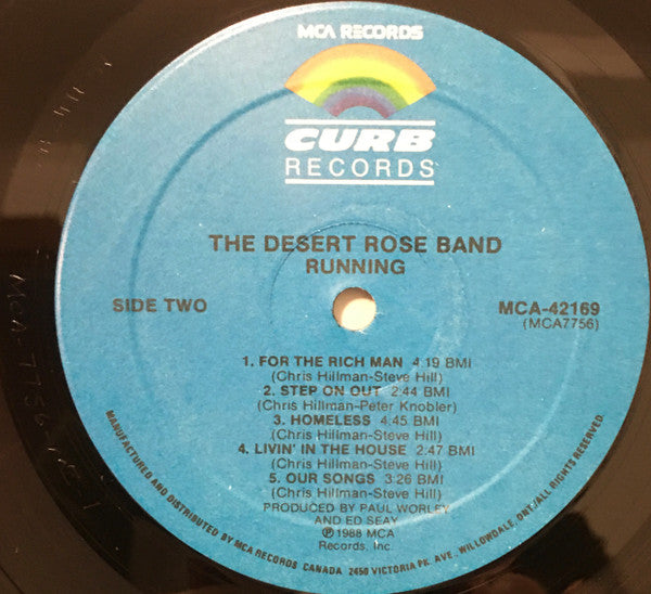 Desert Rose Band : Running (LP, Album)
