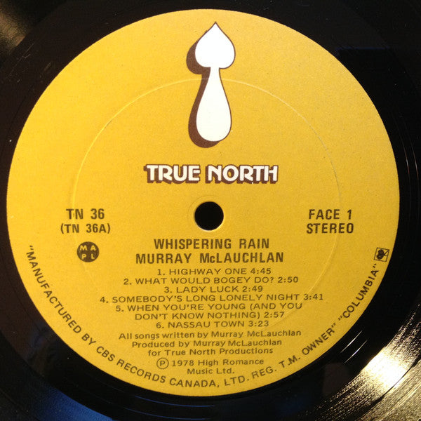 Murray McLauchlan : Whispering Rain (LP, Album)