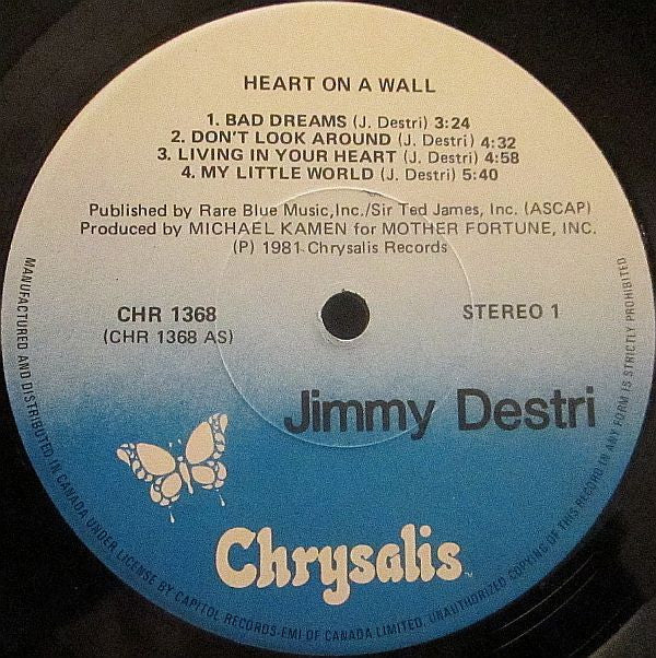 Jimmy Destri : Heart On A Wall (LP, Album)