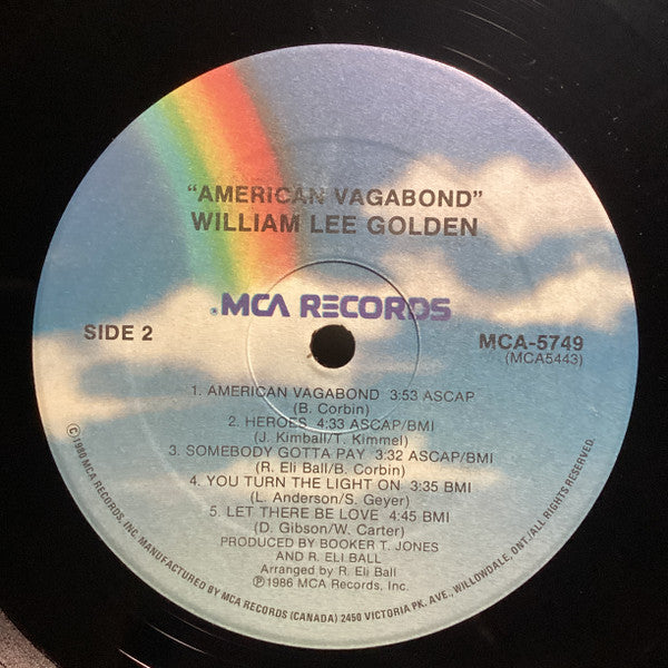William Golden : American Vagabond (LP, Album)