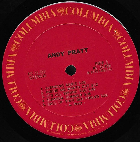 Andy Pratt : Andy Pratt (LP, Album, RE)