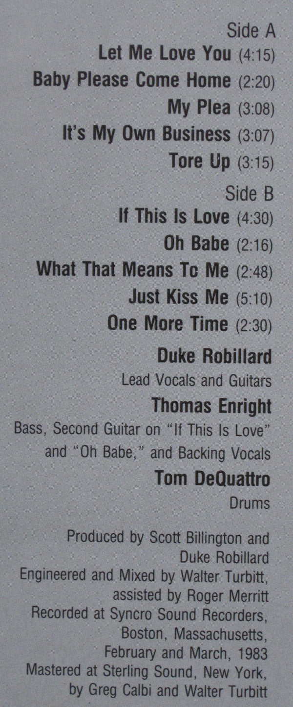 Duke Robillard And The Pleasure Kings : Duke Robillard And The Pleasure Kings (LP, Album)