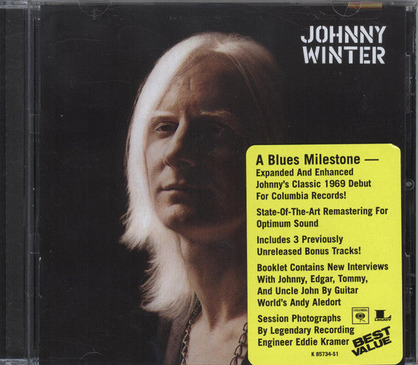Johnny Winter : Johnny Winter (CD, Album, RE, RM)