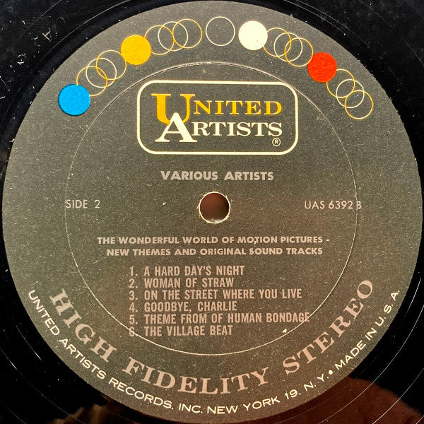 Various : The Wonderful World Of Motion Pictures - New Themes Original Sound Tracks (LP, Comp)