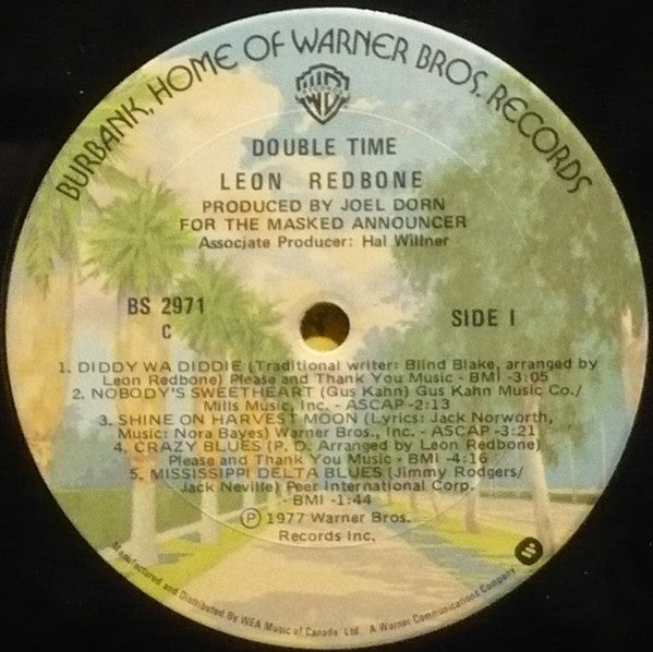 Leon Redbone : Double Time (LP, Album)