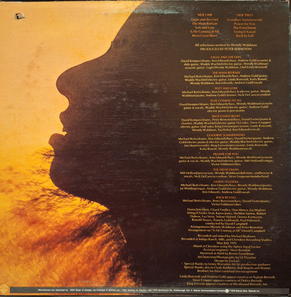 Wendy Waldman : The Main Refrain (LP, Album, Gre)