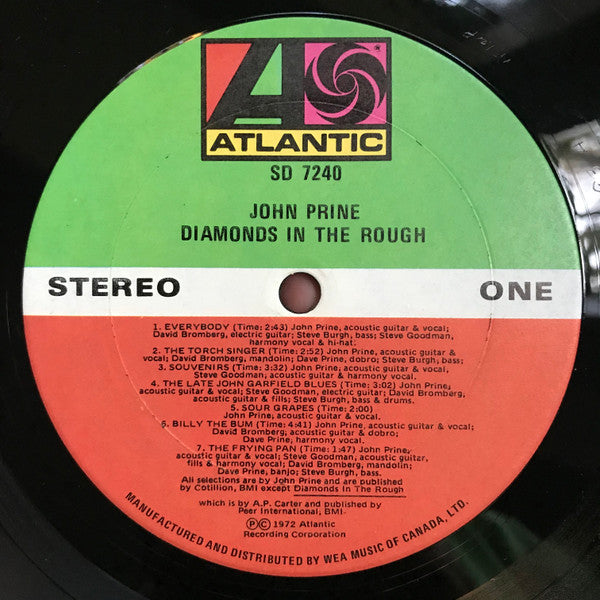 John Prine : Diamonds In The Rough (LP, Album)