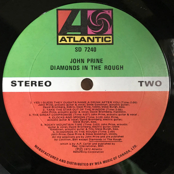 John Prine : Diamonds In The Rough (LP, Album)