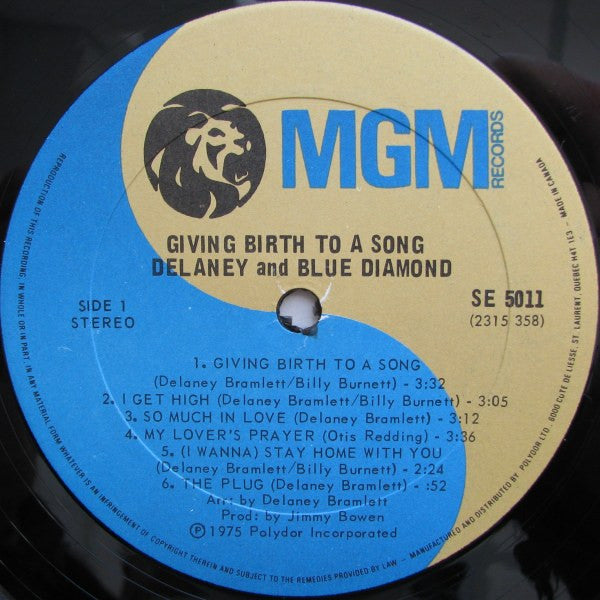 Delaney* And Blue Diamond : Giving Birth To A Song (LP, Album)